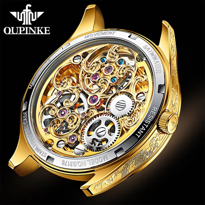 3176 Forsining China Factory High Quality Luxury Men Mechanical Automatic Skeleton Watch for Wristwatch Man