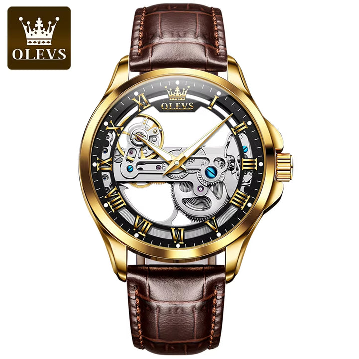 6661 Custom Logo Fashion Waterproof Digital Online Mens Wrist Bands Luxury Tourbillon Automatic Mechanical Wrist Watches