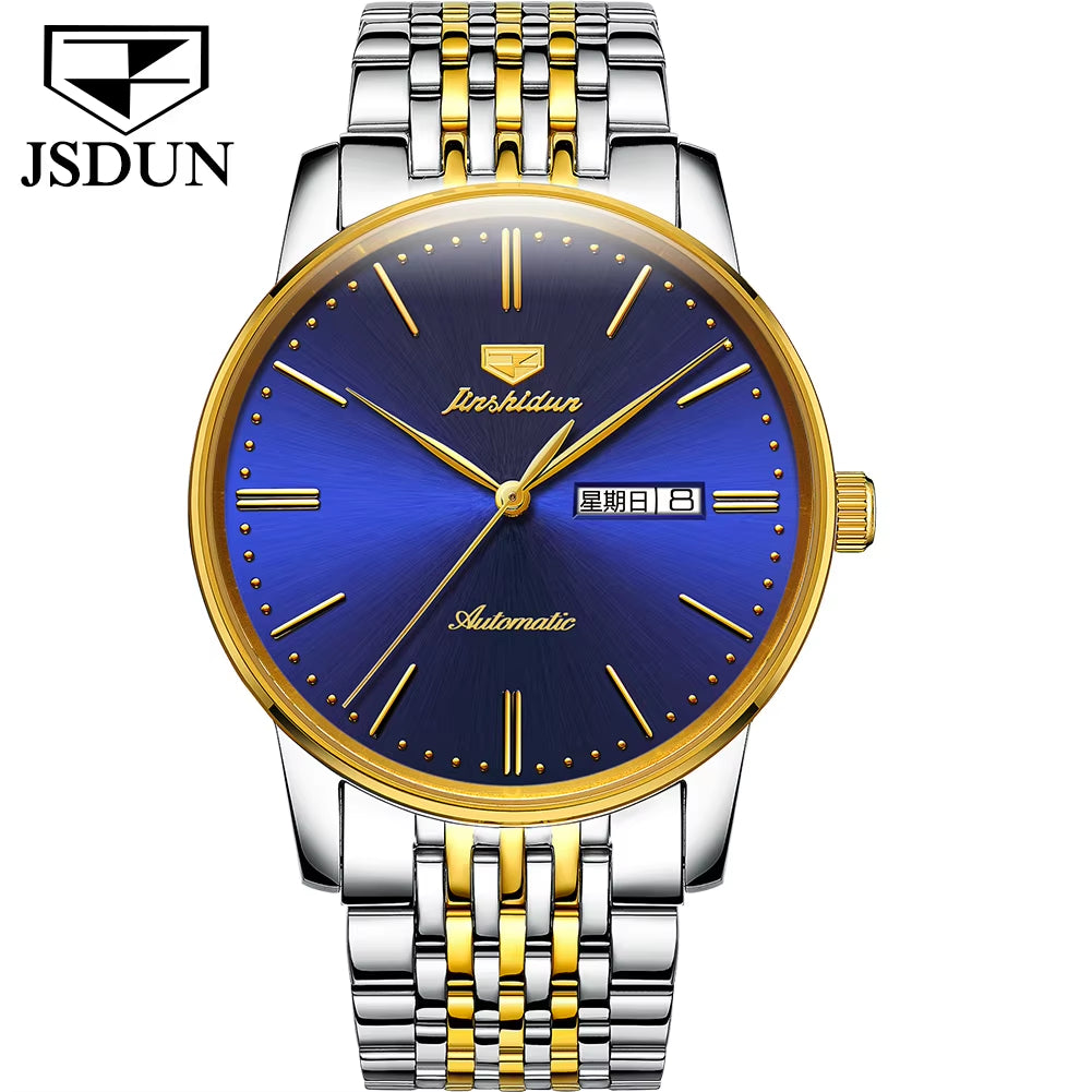 8767 Movement Men Watches Mechanical Automatic Wrist Watch Case Luxury Fashion Waterproof Business