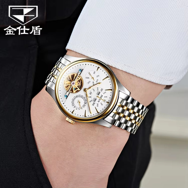 8992 New Style Lower Price Original Movement Stainless Steel Length 21Cm Dial Diameter 40Mm Waterproof Mechanical Watch