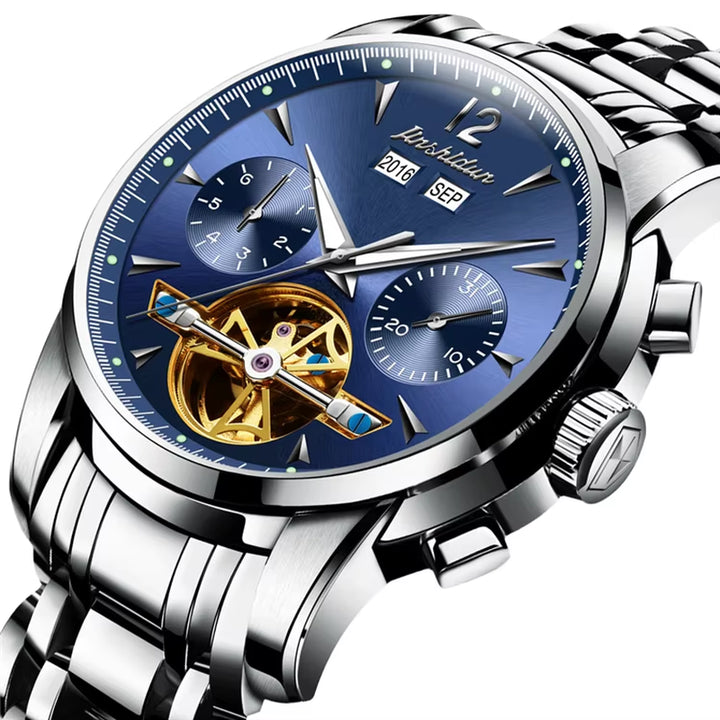 8738 Hot Oem Custom Chinese Fashion Manufacturer Luxury Watch Men Stainless Steel Waterproof Mechanical Watch