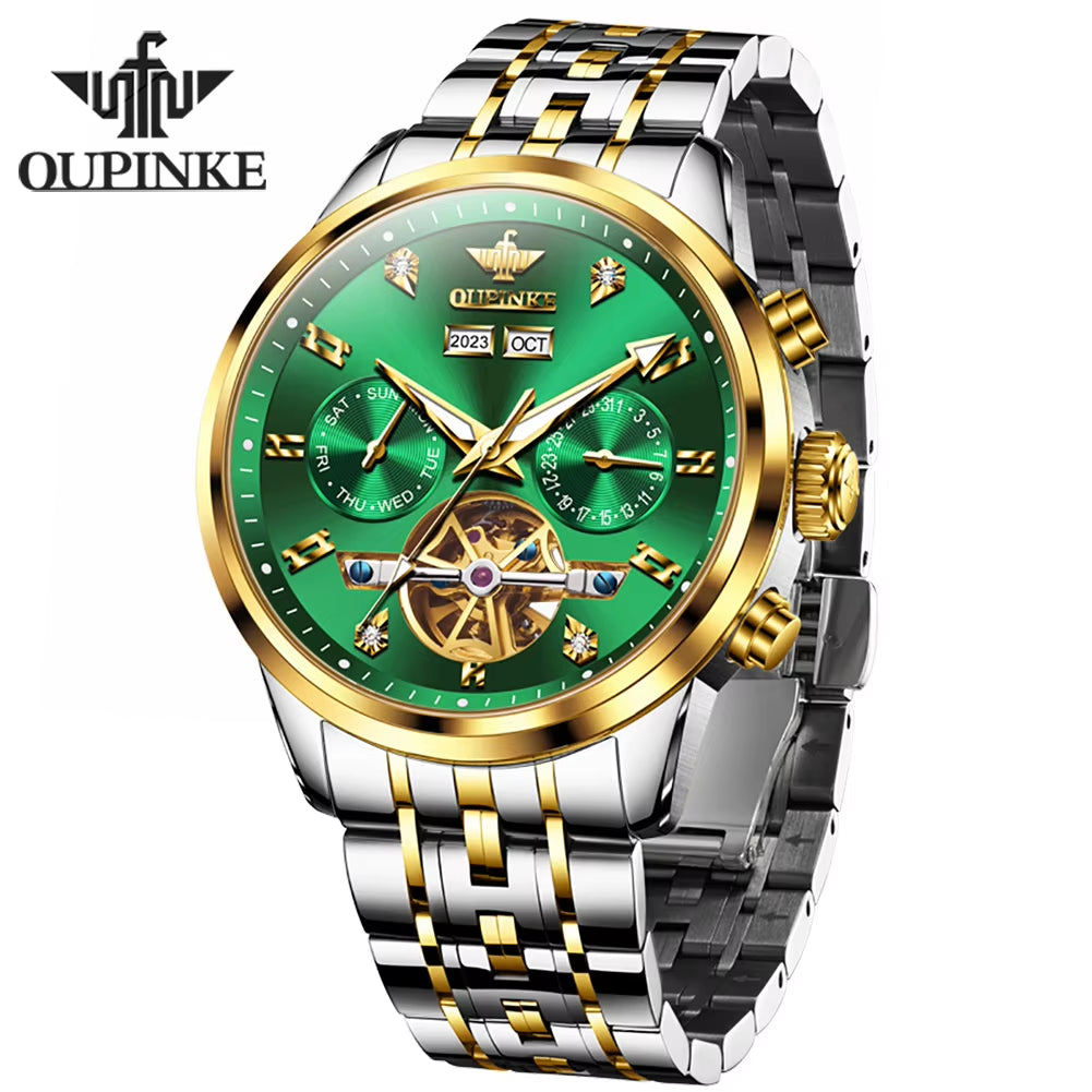 3248 Custom Luxury Fashion Relojes Hombre Montre Homme Wrist Watch Skeleton Skeleton Automatic Movements Mechanical