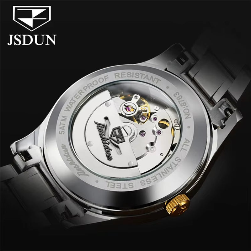 8763 Wholesale Reloj OEM Original Movement Stainless Steel Sports Fashion Casual Luxury Mechanical Mens Wrist Watch