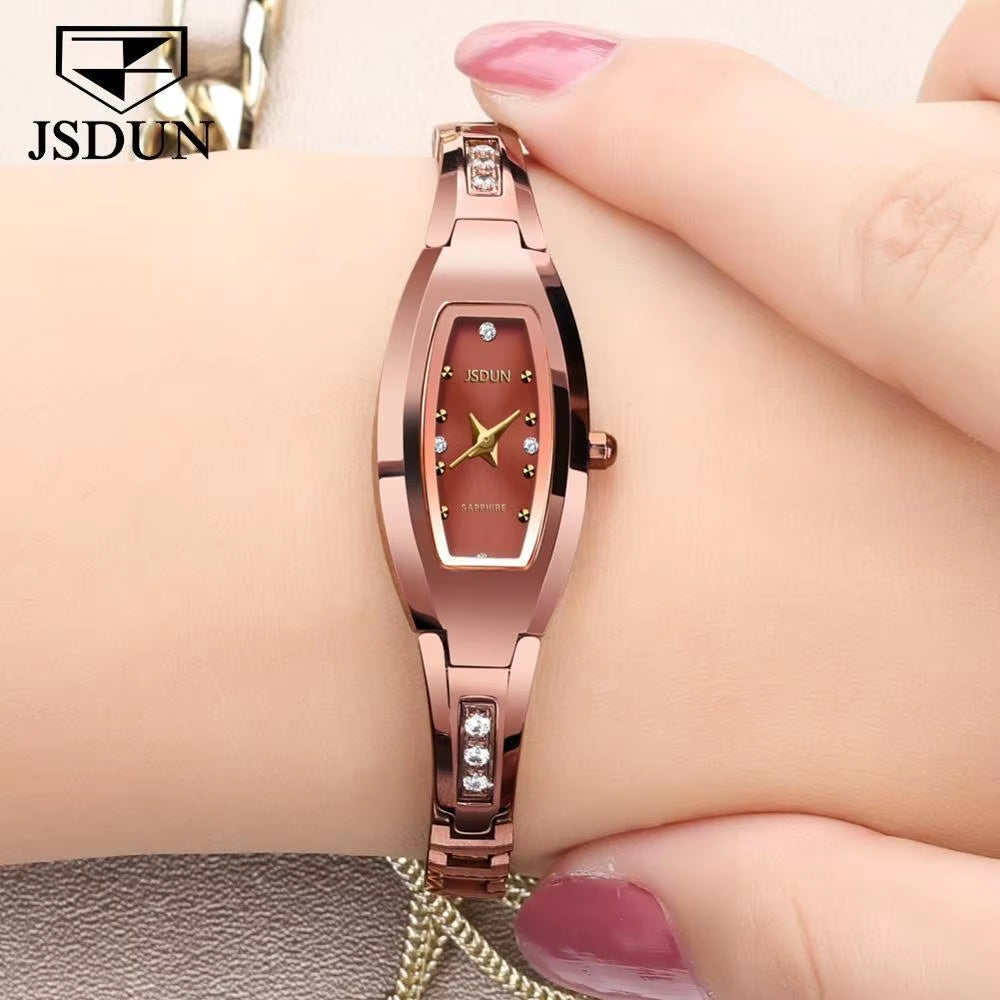 6530 Women Fashion Popular Automatic Mechanical Wristwatch Steel Band Waterproof Beatiful Dress Gift Watch for Women 2020