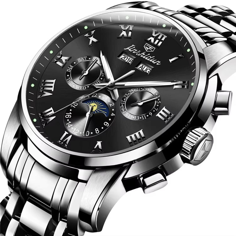 8718 China Wholesale Men Stainless Steel Mechanical Wrist Watch