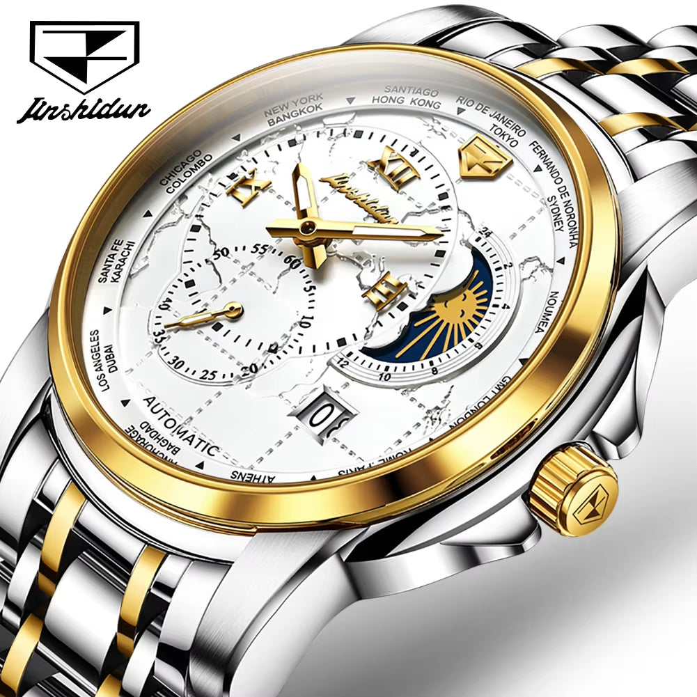 8920 Stainless Steel Luxury Brand Wrist Automatic Movement Mechanical Watch for Men