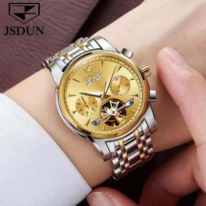 8738 OEM Supply TOP Luxury Men Watch Private Label Watch New Design Men Chronograph Automatic Wrist Mechanical Watch Men