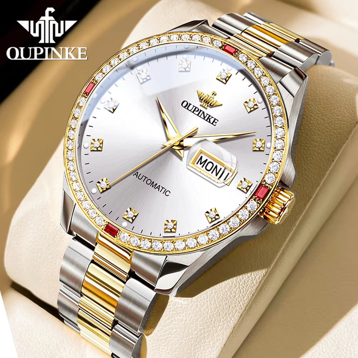 3261OEM ODM High Quality Watch Men Luxury Stainless Steel Sapphire Glass Waterproof Mechanical Watch