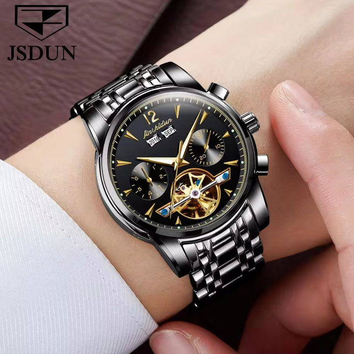 8738 OEM Supply TOP Luxury Men Watch Private Label Watch New Design Men Chronograph Automatic Wrist Mechanical Watch Men