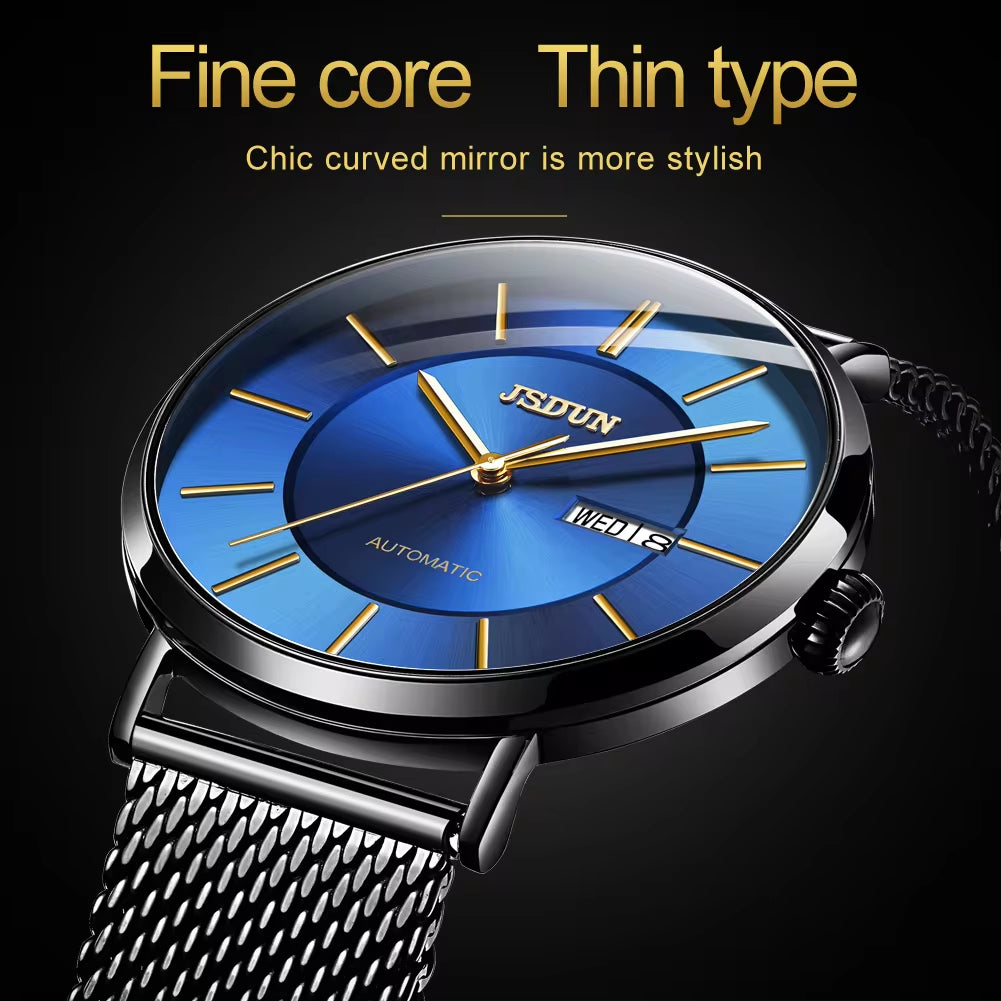 8835 Men Hand Watch Luxury Men Automatic Mechanical Watch Stainless Steel Band Date Timepiece Clock for Men