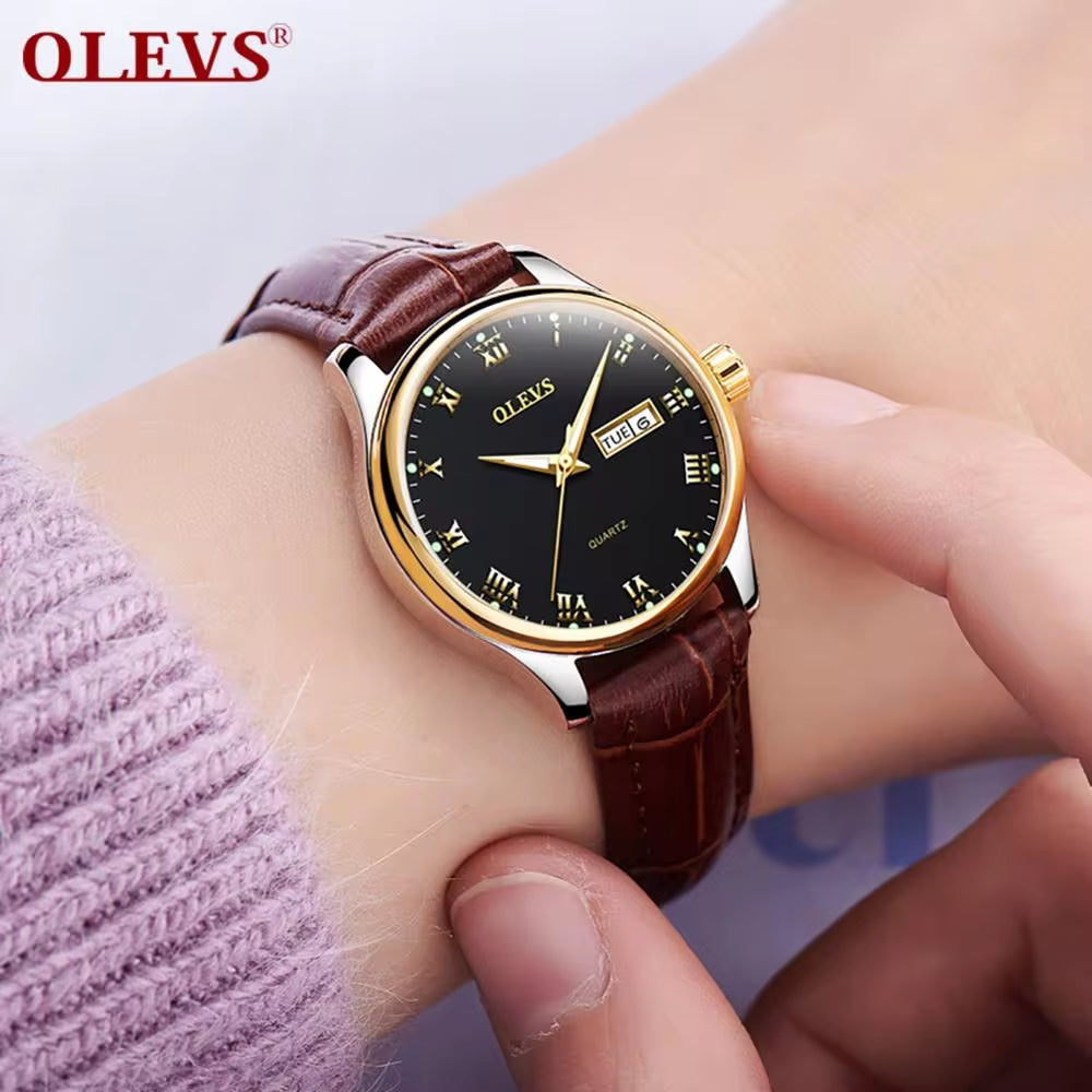 5568 Custom LOGO Fashion Casual Quartz Watch Unisex Watch Water Resistant Feature Watch for Men and Women