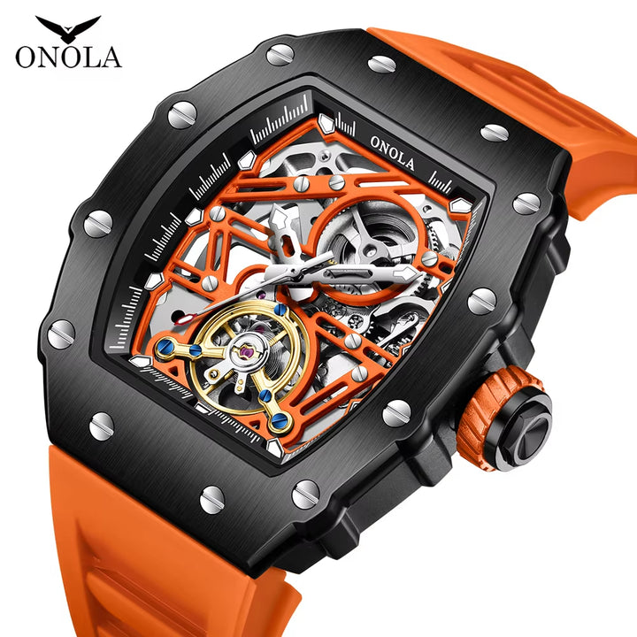 Luxury Men's Automatic Mechanical Waterproof Sport Watch - Model 3854