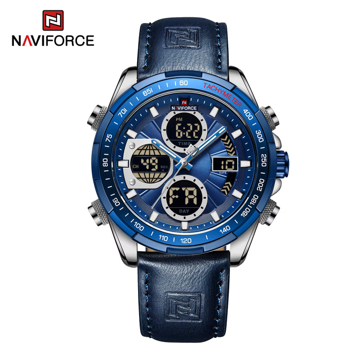 Luxury Multi-Time Zone Men's Quartz Watch - High-Quality Wristwatch with Day and Week Display