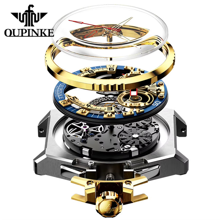 3266 OEM Custom Skeleton Luxury Automatic Mechanical Watch for Men - High Quality Multi-Functional Design