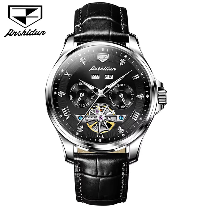 8926 Custom Men Watch Luxury Brand Fashion Mechanics Wristwatch Belts Leather Waterproof Automatic Watch