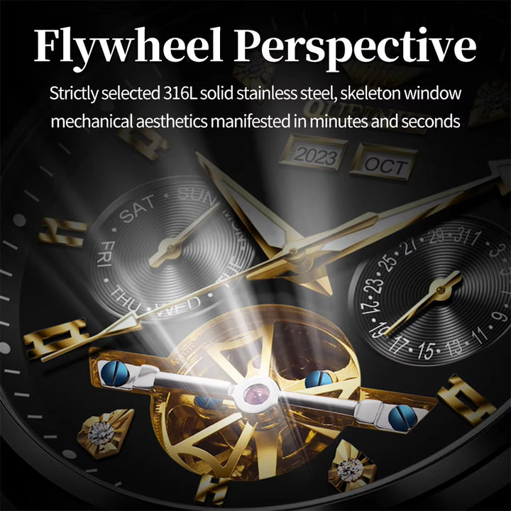 3248 Custom Luxury Fashion Relojes Hombre Montre Homme Wrist Watch Skeleton Skeleton Automatic Movements Mechanical