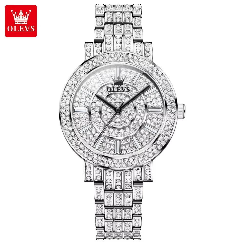 9904 New Top Selling Watches Factory Direct Sales Custom Full Diamond Women Watch