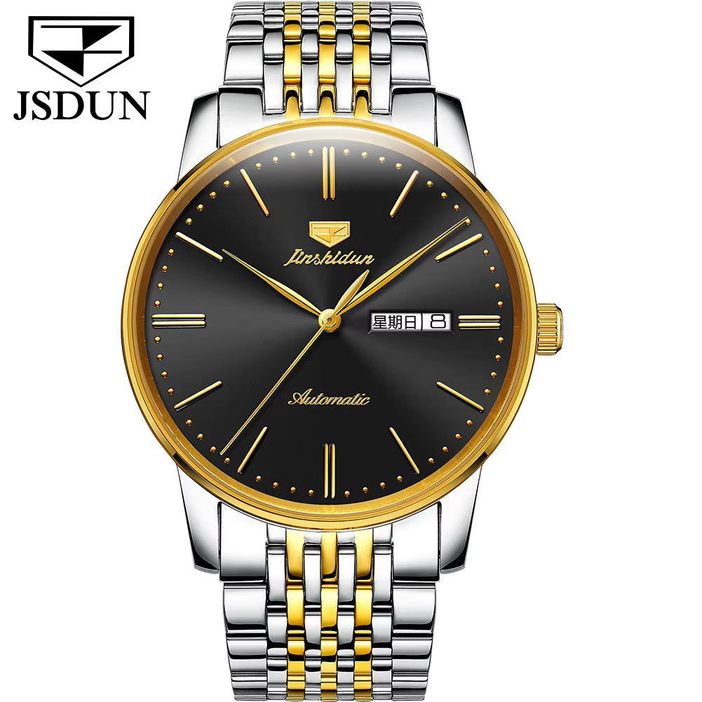 8767 Movement Men Watches Mechanical Automatic Wrist Watch Case Luxury Fashion Waterproof Business