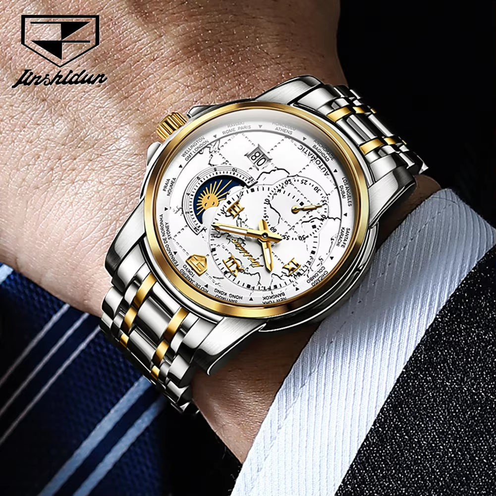 8920 Stainless Steel Luxury Brand Wrist Automatic Movement Mechanical Watch for Men