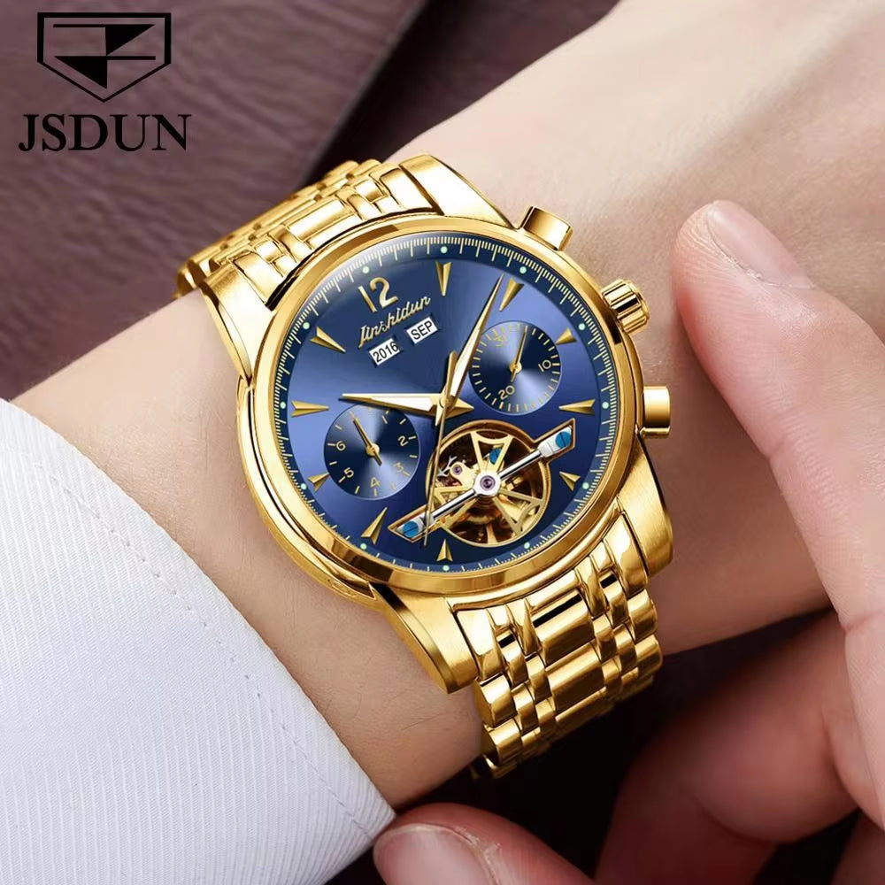 8738 OEM Supply TOP Luxury Men Watch Private Label Watch New Design Men Chronograph Automatic Wrist Mechanical Watch Men