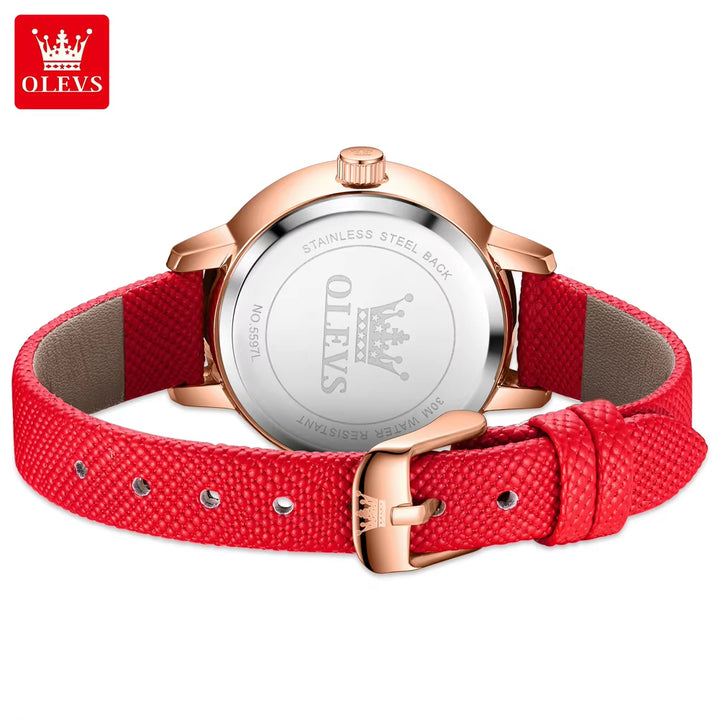 5597 Watchband Ladies Wrist Leather Sport Watches Women Locket Newest Popular Womans Bracelet Watch