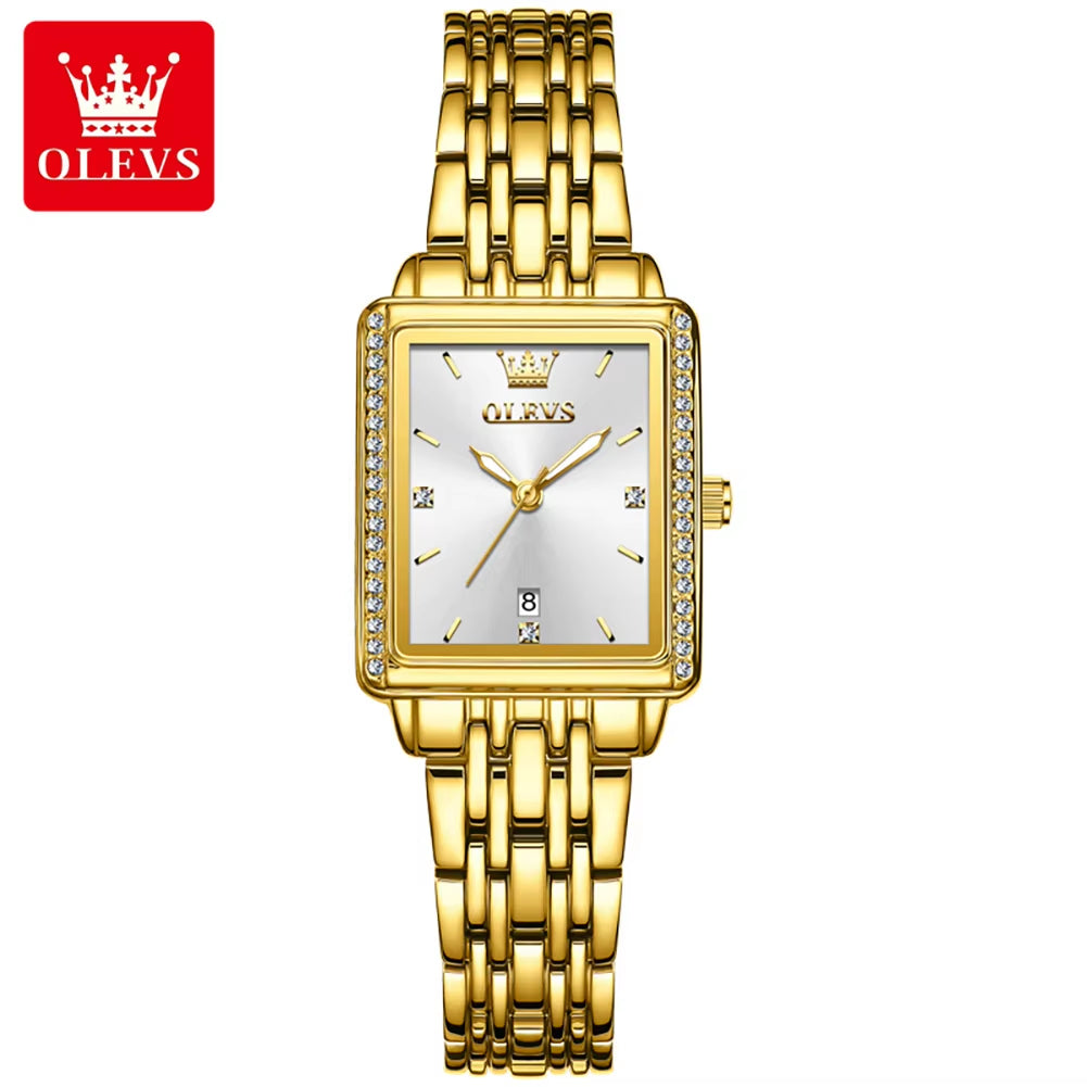 9995 Women Watch Diamond Luxury Wristwatch Elegant Female Gift Ladies Square Case Dial Minimalism Women Quartz Watches