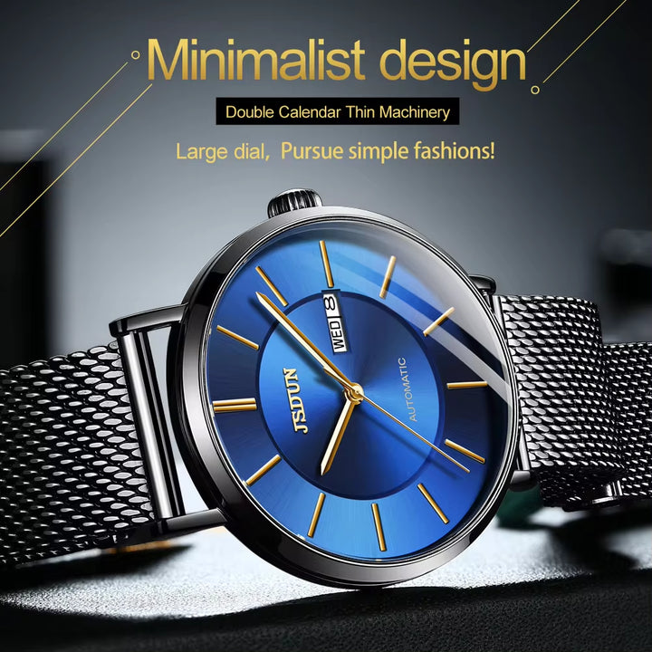 8835 Men Hand Watch Luxury Men Automatic Mechanical Watch Stainless Steel Band Date Timepiece Clock for Men