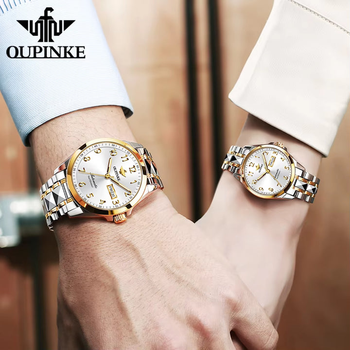 3228 OEM Couple Japanese Movement Stainless Steel Watch Luxury Fashion Watches Men Mechanical Watch