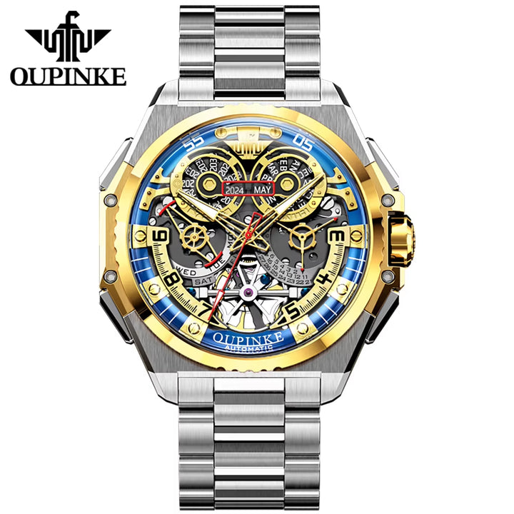 3266 OEM Custom Skeleton Luxury Automatic Mechanical Watch for Men - High Quality Multi-Functional Design