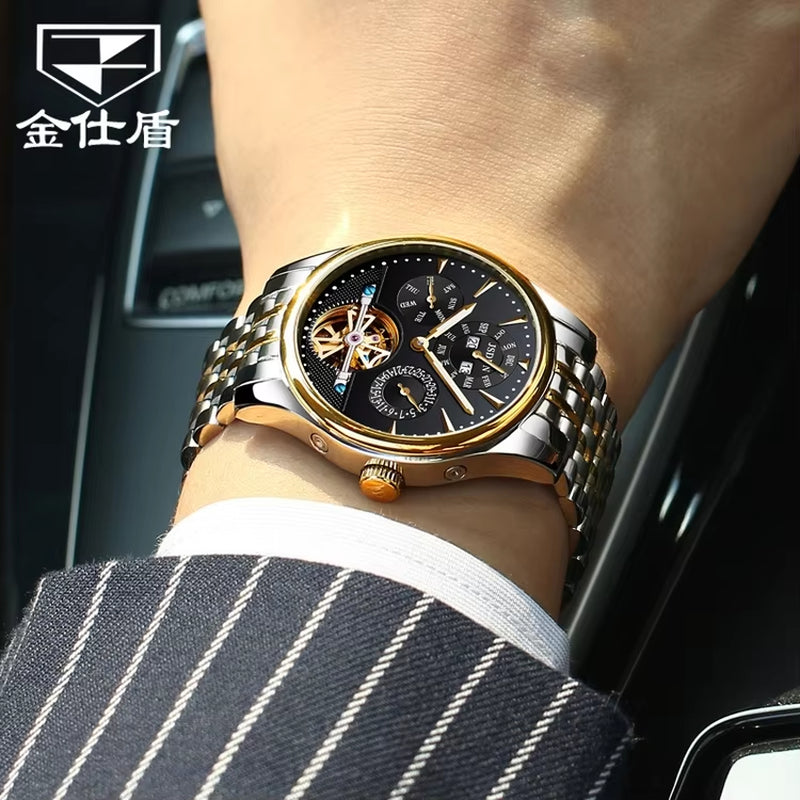 8992 New Style Lower Price Original Movement Stainless Steel Length 21Cm Dial Diameter 40Mm Waterproof Mechanical Watch