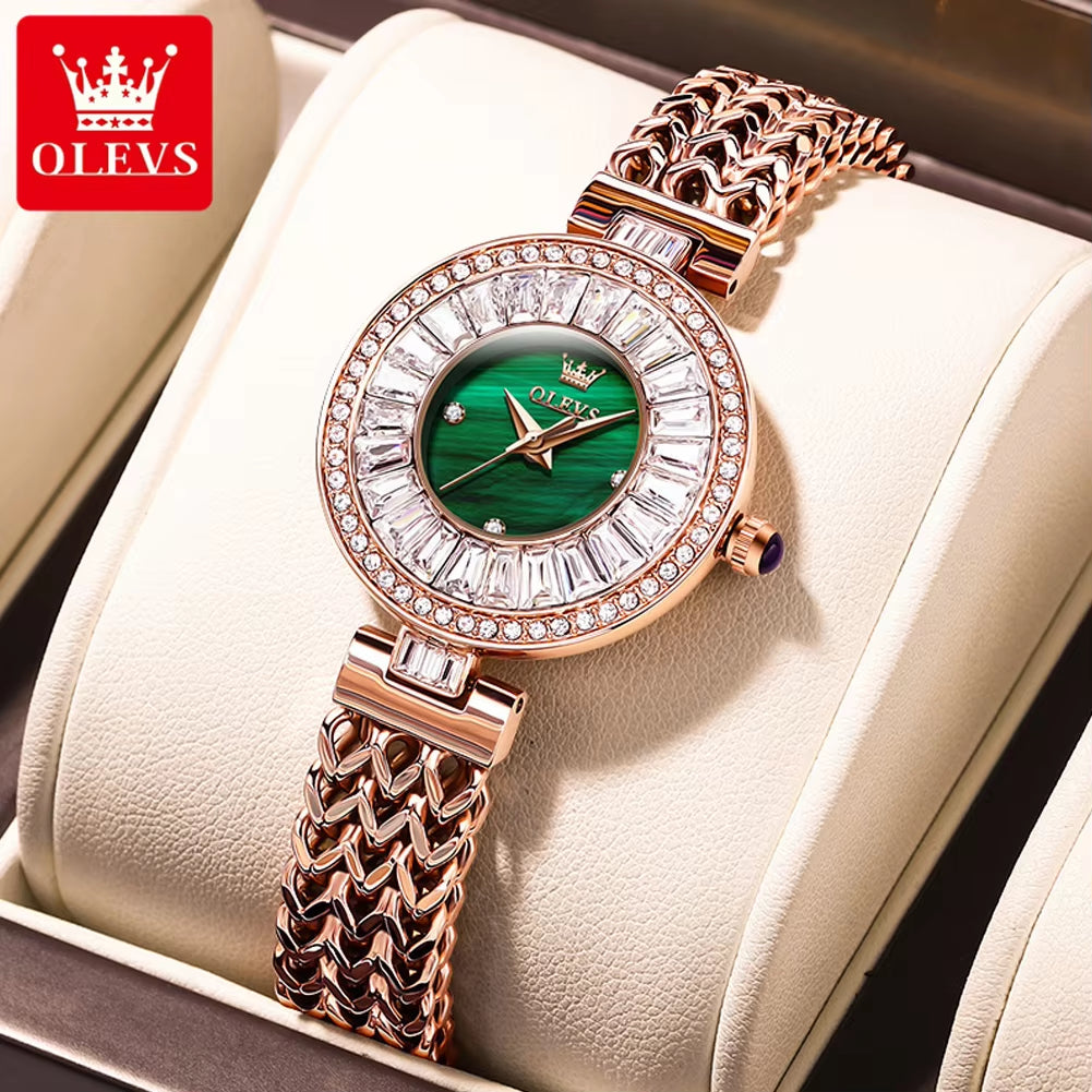 9959 Women'S Watch Quartz Leather Strap Starry Dial Luxury Diamond Watches for Women Fashion Lady Wristwatch Hot Sale