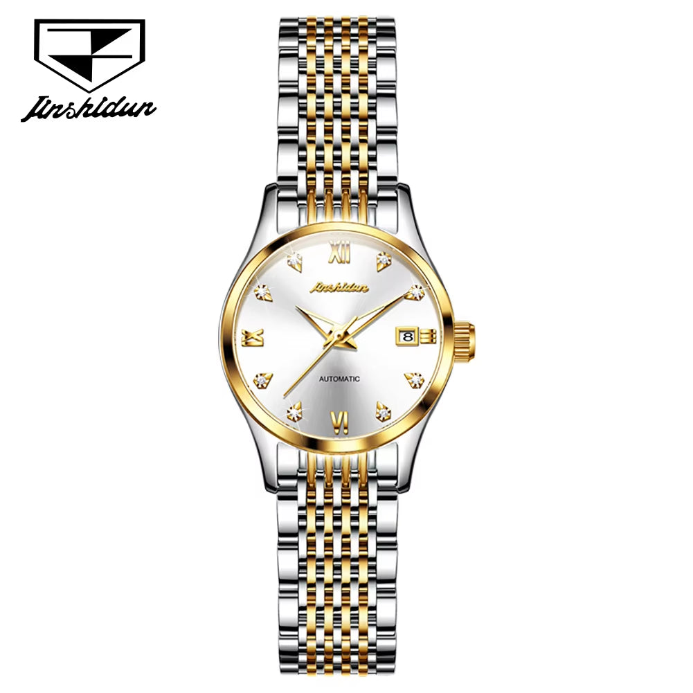 JSDUN 8807 OEM Famous Brand Stainless Steel New Factory Wholesale Luxury Watch Custom Logo Automatic Mechanical Watch