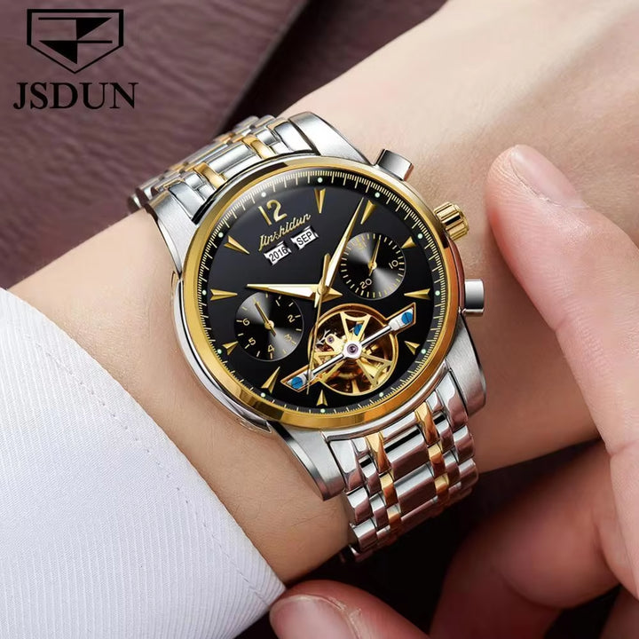 8738 OEM Supply TOP Luxury Men Watch Private Label Watch New Design Men Chronograph Automatic Wrist Mechanical Watch Men