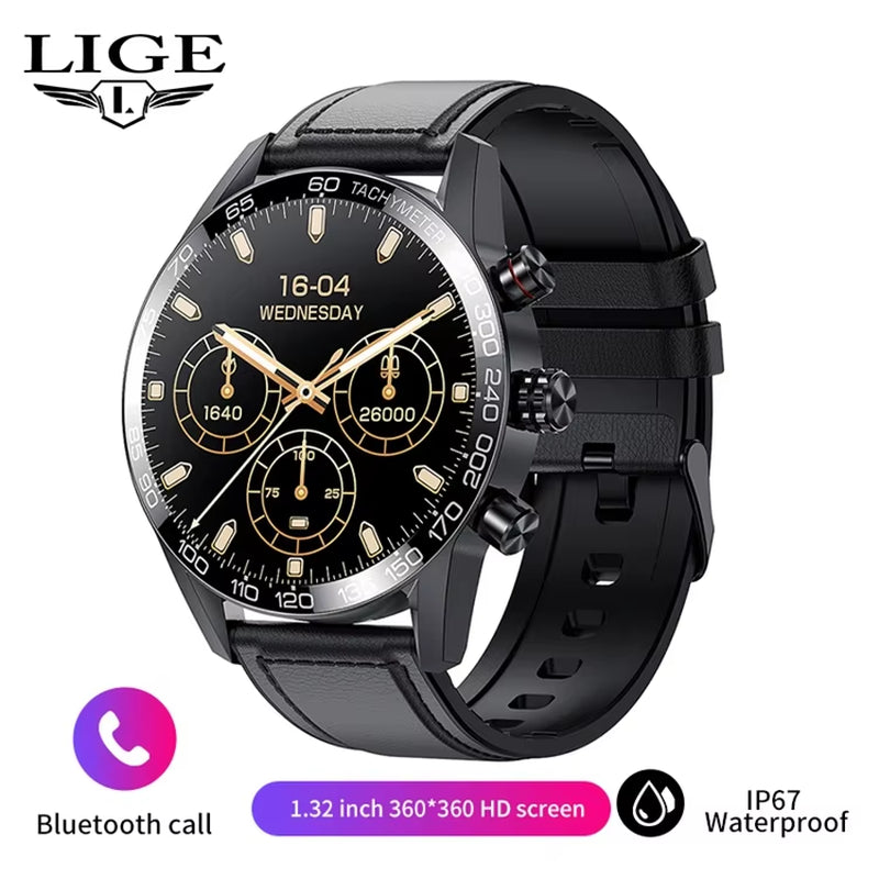 Men's Business Smartwatch with HD Display and Smart Calling Features