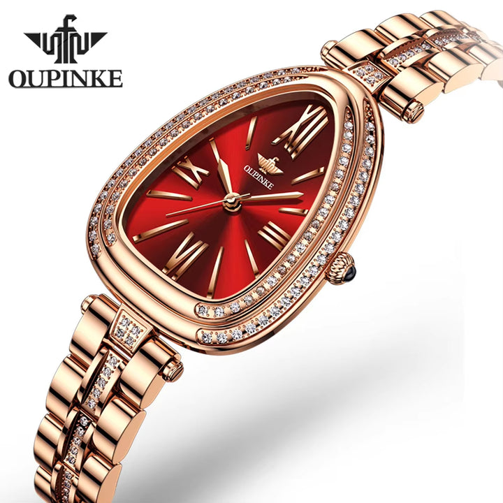 3192 Oval Ladies Fashion Creative Water Drop-Shaped Dial Trend Luxury Diamond Watch Waterproof Quartz Women Watches