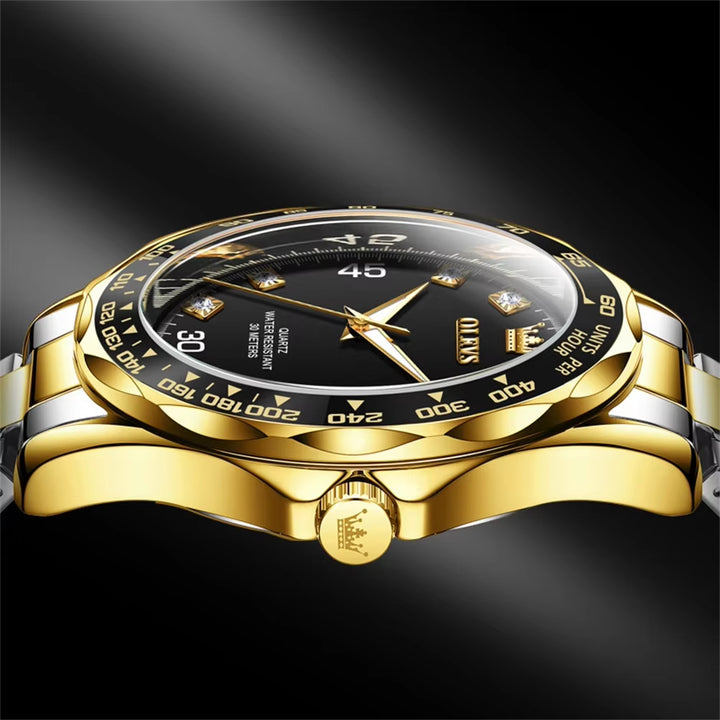 9988 Oem Custom Wholesale Designer Fashion Men Watch Stainless Steel Luxury Waterproof Gold Quartz Watch for Men