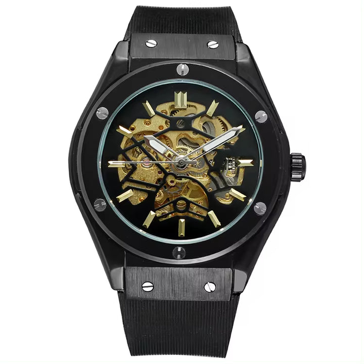 Men's Custom Logo Tourbillon Automatic Mechanical Luxury Wristwatch