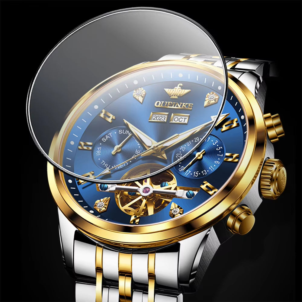 3248 Custom Luxury Fashion Relojes Hombre Montre Homme Wrist Watch Skeleton Skeleton Automatic Movements Mechanical