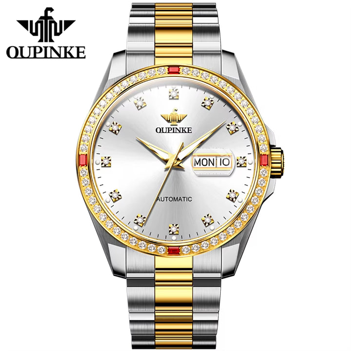 3261OEM ODM High Quality Watch Men Luxury Stainless Steel Sapphire Glass Waterproof Mechanical Watch