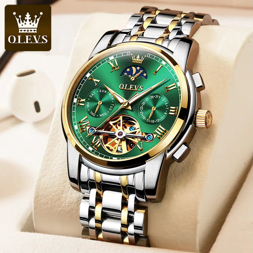 6617 Automatic Mechanical Men Hand Watch Montre Homme Watch Fashion Business Relogio Masculino Wrist Mechanical Watch