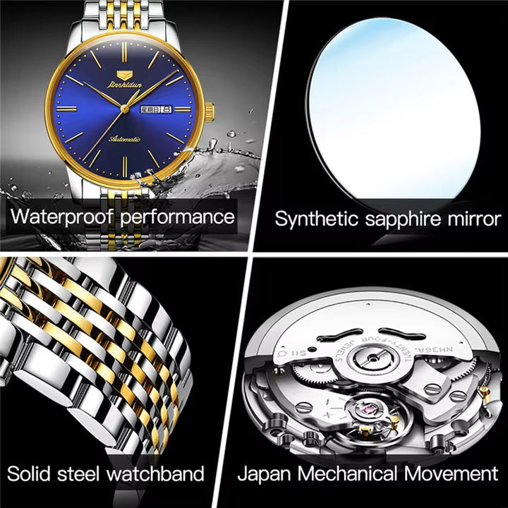 8767 High Quality Imported Movement Stainless Steel Men Dial Diameter 39Mm Waterproof Mechanical Watch