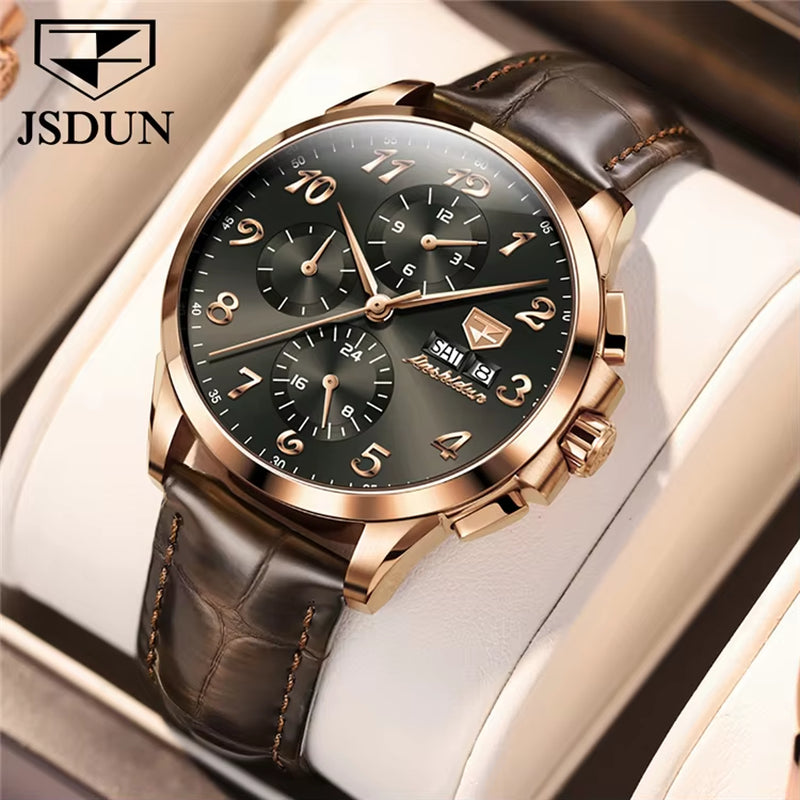 8914 Good Quality Coated Glass Original Movement Stainless Steel Waterproof Mechanical Wrist Watch