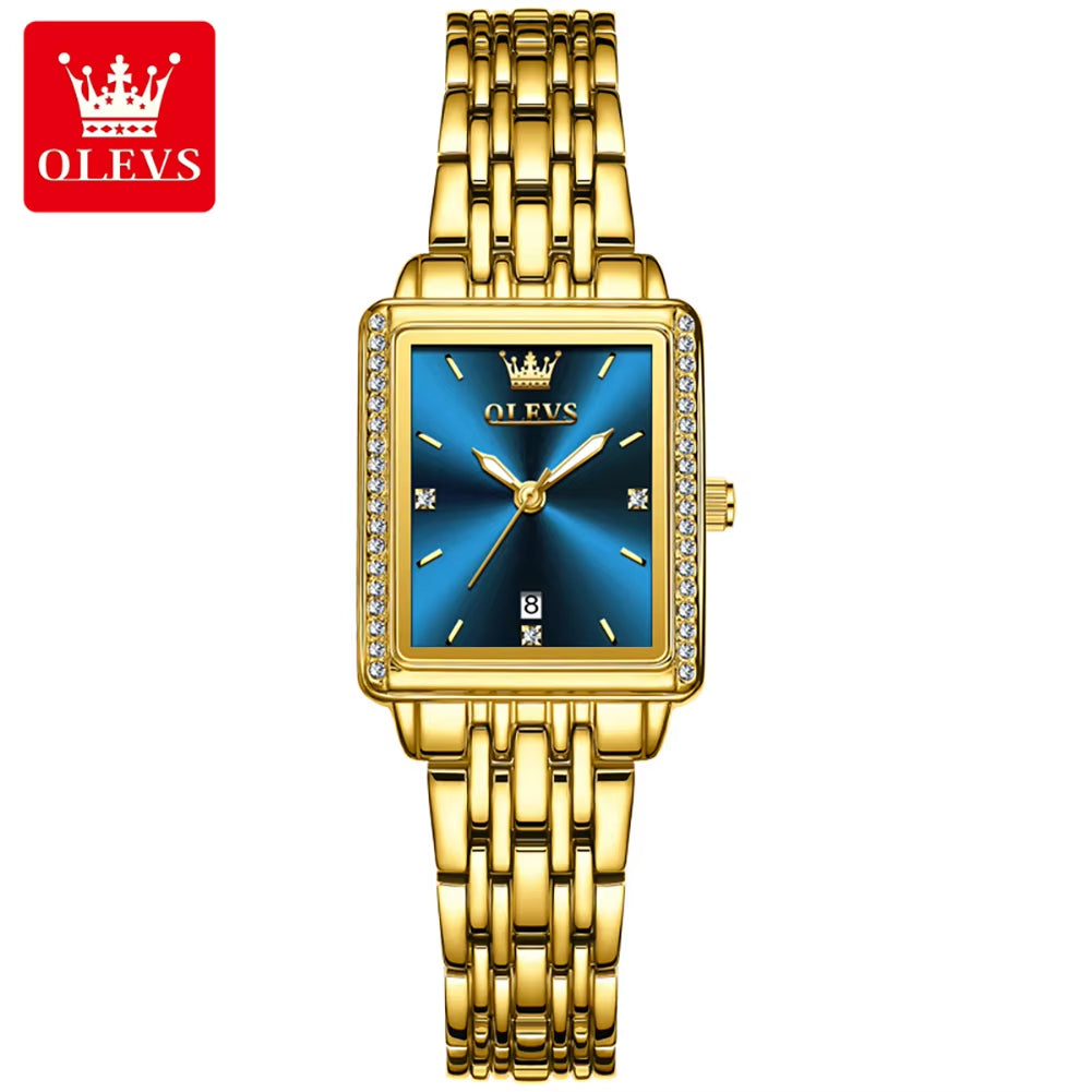 9995 Women Watch Diamond Luxury Wristwatch Elegant Female Gift Ladies Square Case Dial Minimalism Women Quartz Watches