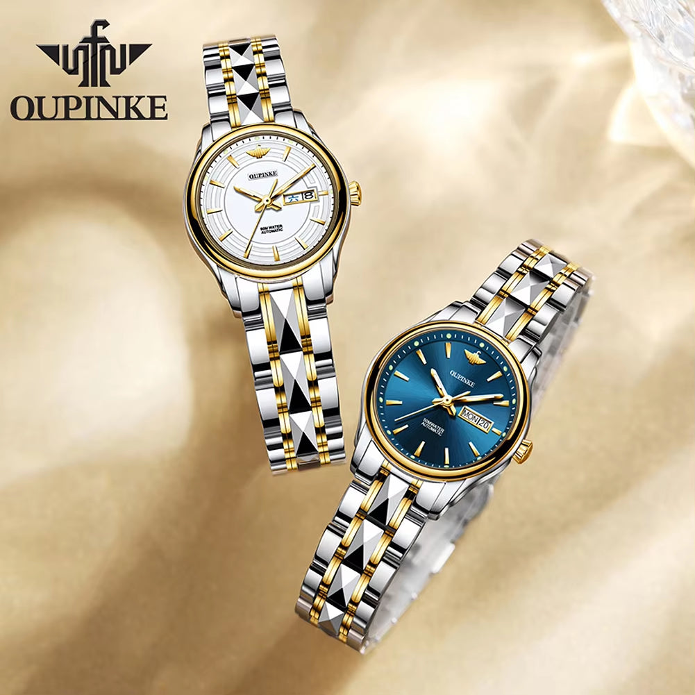 3170 Brand Luxury Women Mechanical Watches Men Sport Casual Fashion White Watches Ladies Wrist Watches