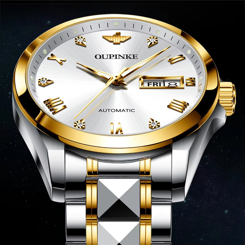 3171 Watch Men Simple Brand Multi-Function Stainless Steel Automatic Mens Mechanical Watches Men