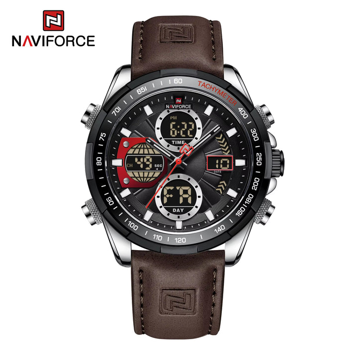 Luxury Multi-Time Zone Men's Quartz Watch - High-Quality Wristwatch with Day and Week Display