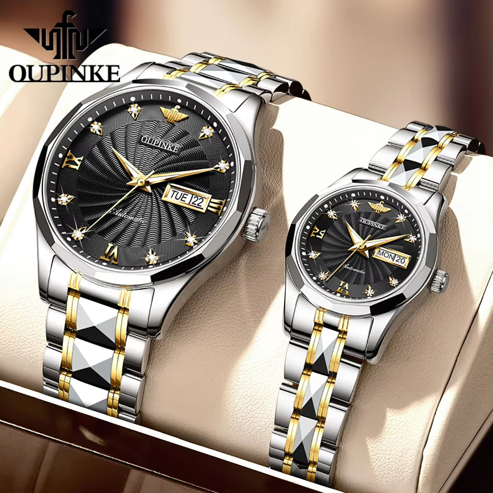 3169 Lovers Waterproof Custom Logo Low MOQ High Quality Simple Luxury Original Brand Couple Men Women Mechanical Watch