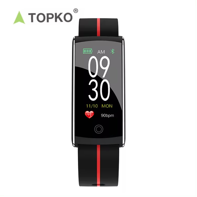 TOPKO Brand New Blood Pressure Monitor Fitness Tracker Sport Smart Watch Bracelet