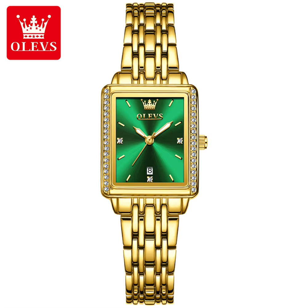 9995 Women Watch Diamond Luxury Wristwatch Elegant Female Gift Ladies Square Case Dial Minimalism Women Quartz Watches