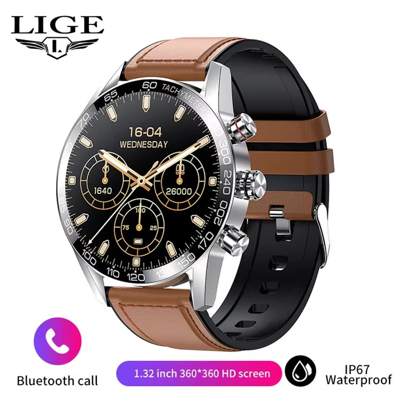 Men's Business Smartwatch with HD Display and Smart Calling Features